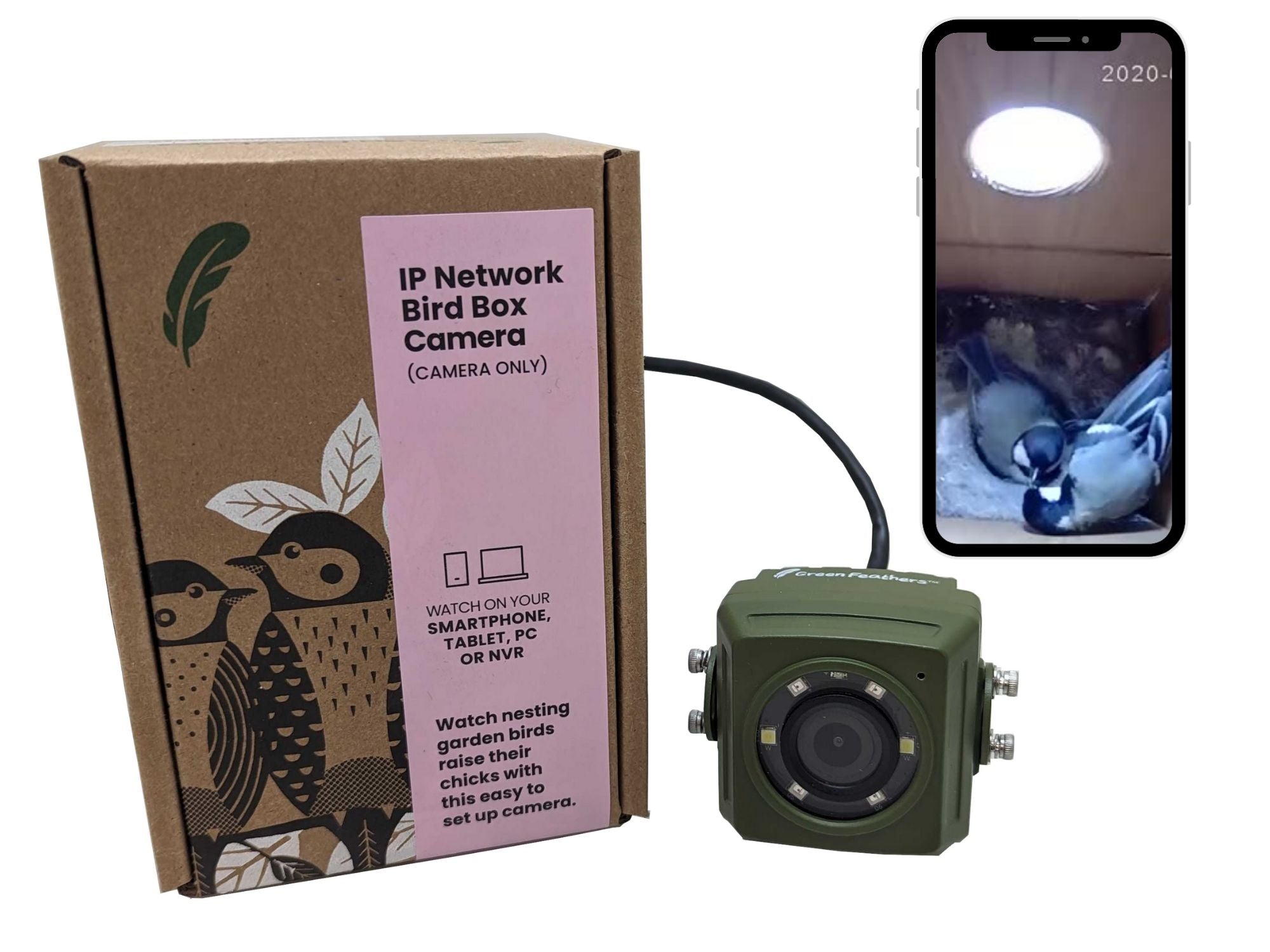 Long Range Wireless Network Bird Box Camera (up to 300m Range)