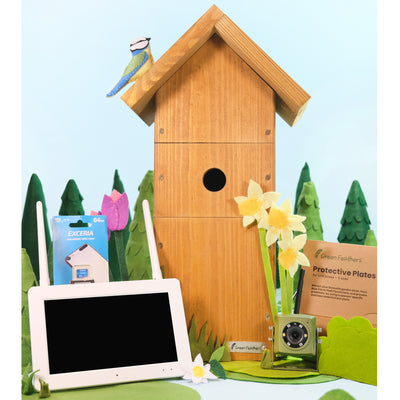 Wireless Bird Box Camera & Screen Complete Pack