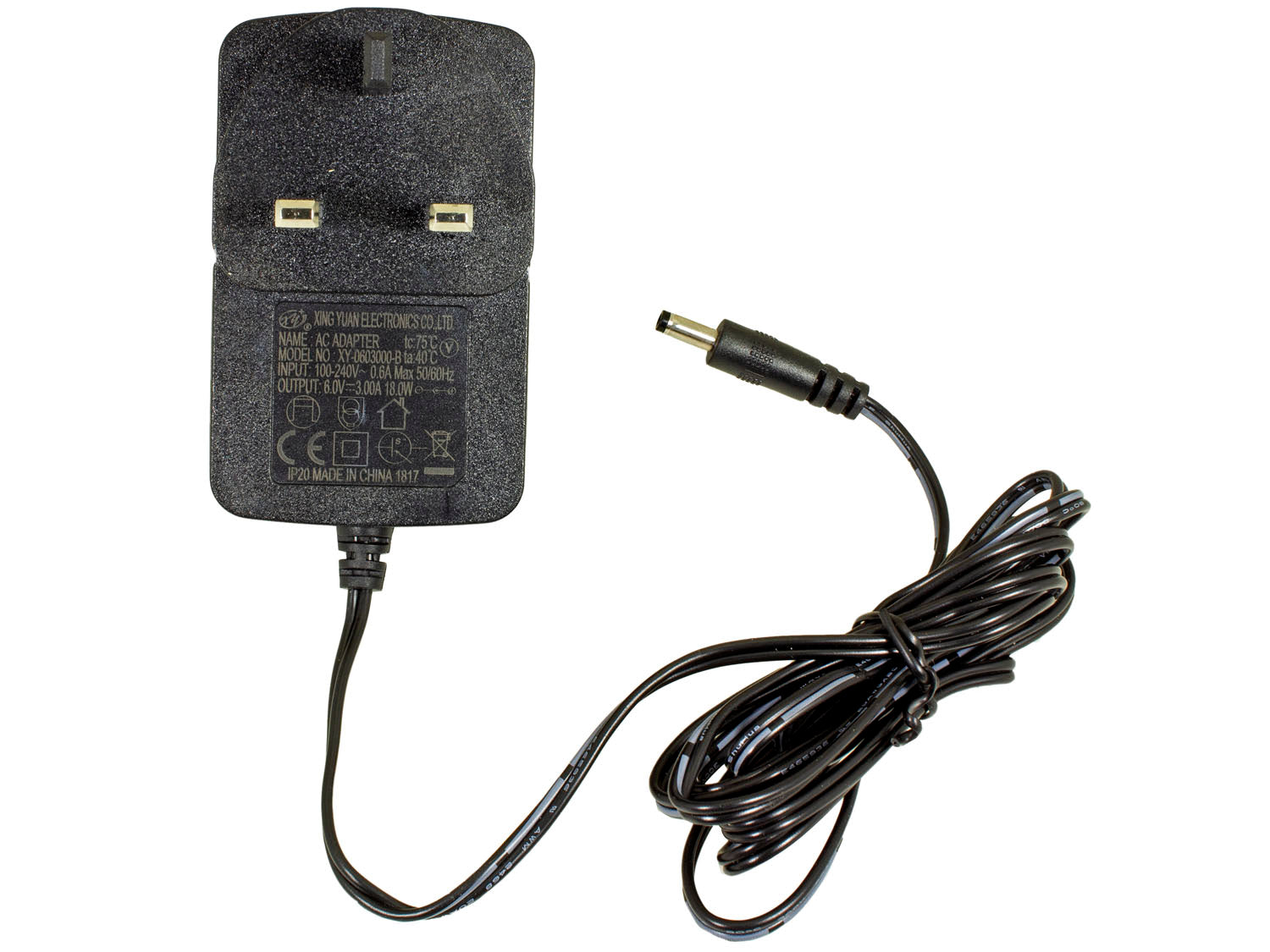 6V 3A DC UK Mains Power Supply for Trail Cameras