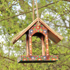 Artisan Thatched Bird Table