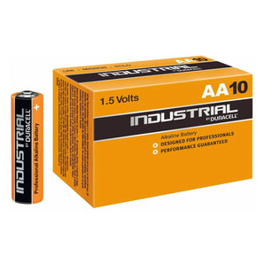 Duracell Industrial Alkaline AA Batteries 10 Pack