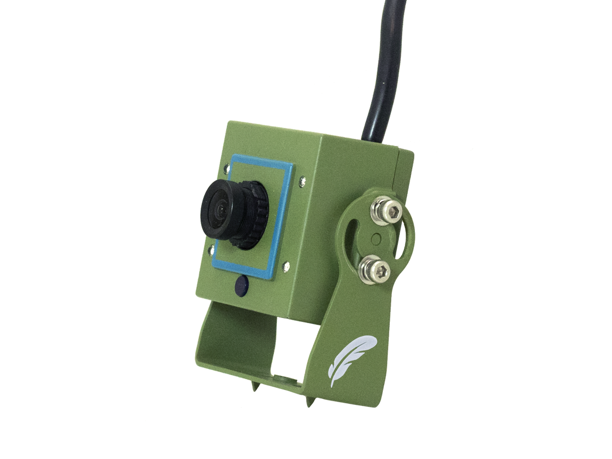 Wired Bird Box Camera Kit DIY Camera Box Green Feathers