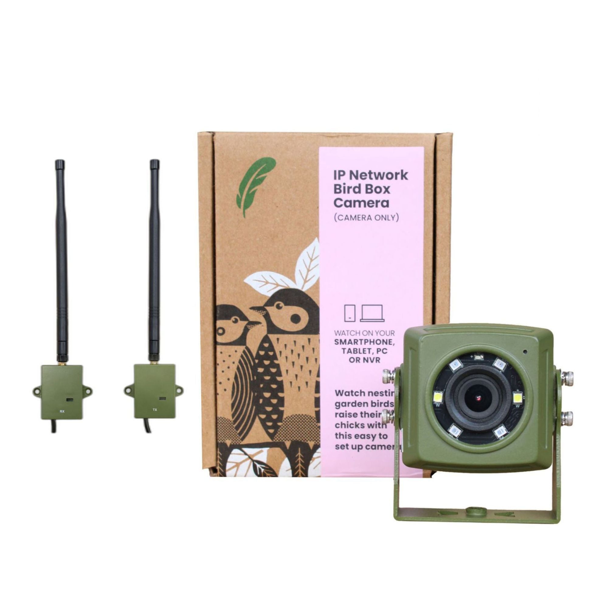 Letterbox Camera Long Range Wireless Network Bird Box Camera (up to 300m Range) – Green ...