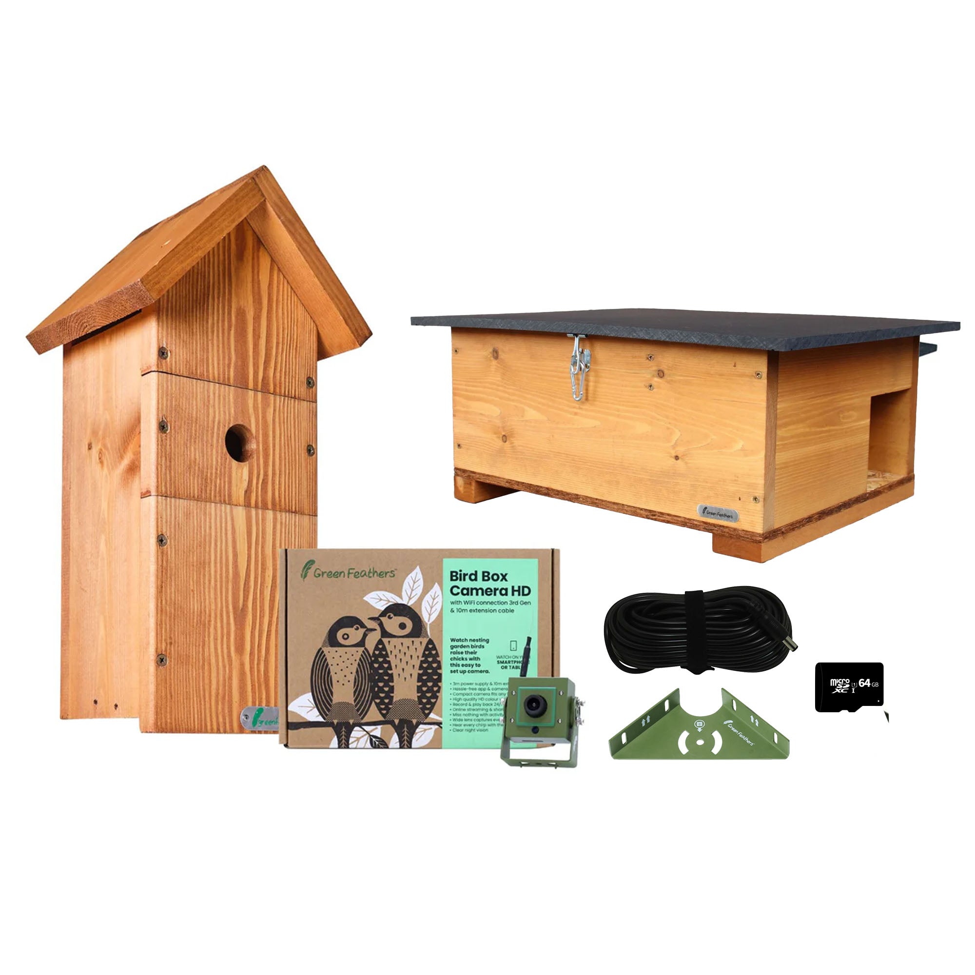 Bird Box and Hedgehog House Complete Garden Camera Kit