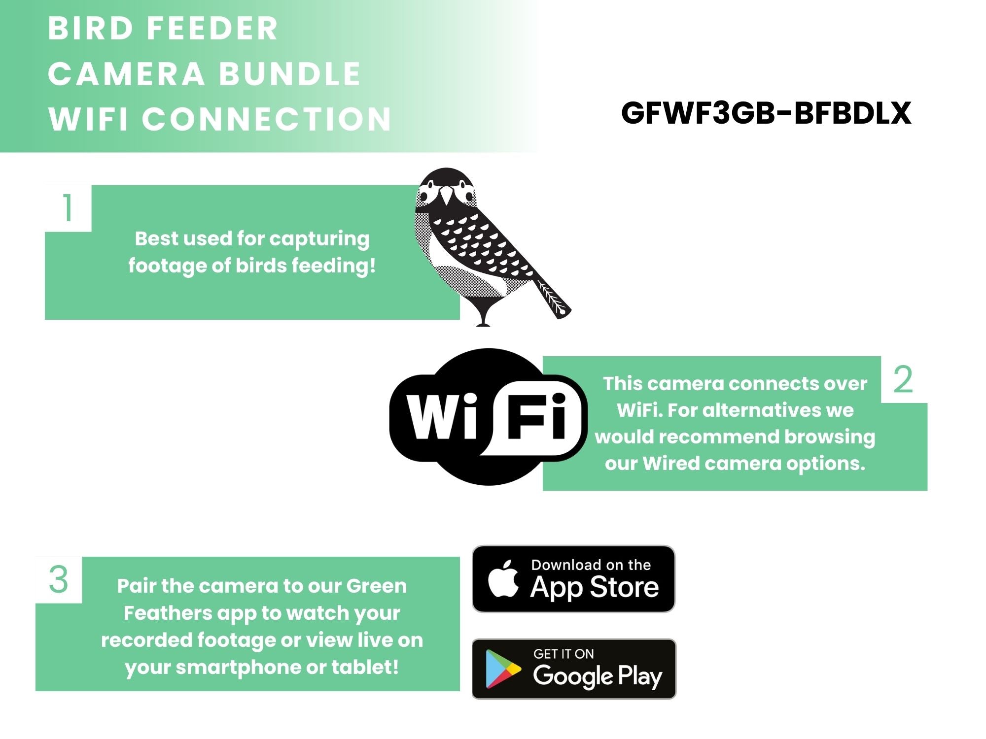 WiFi Bird Feeder HD Camera Pack