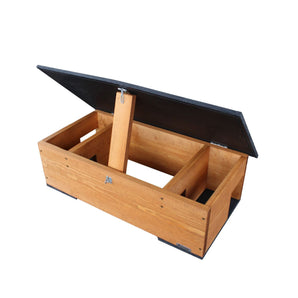 Handmade Wooden Hedgehog Feeding Station
