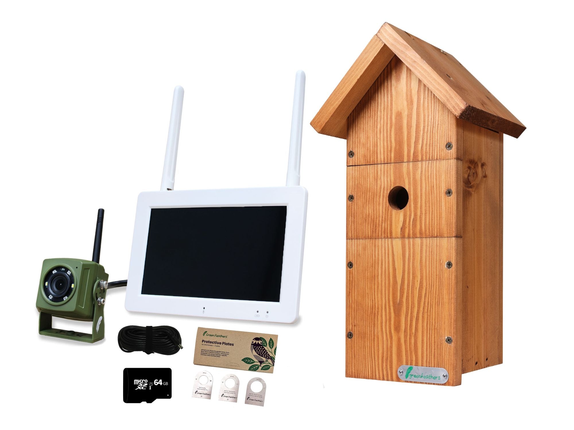 Camera Kit Box Bird Box Camera Kit | Bird Box Cameras | Green Feathers