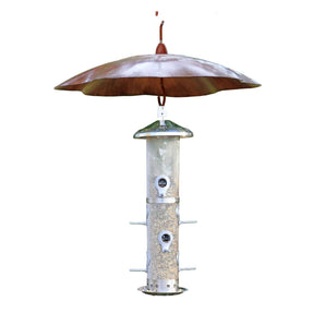 Stainless Steel Metal Bird Feeder & Squirrel Defender Pack