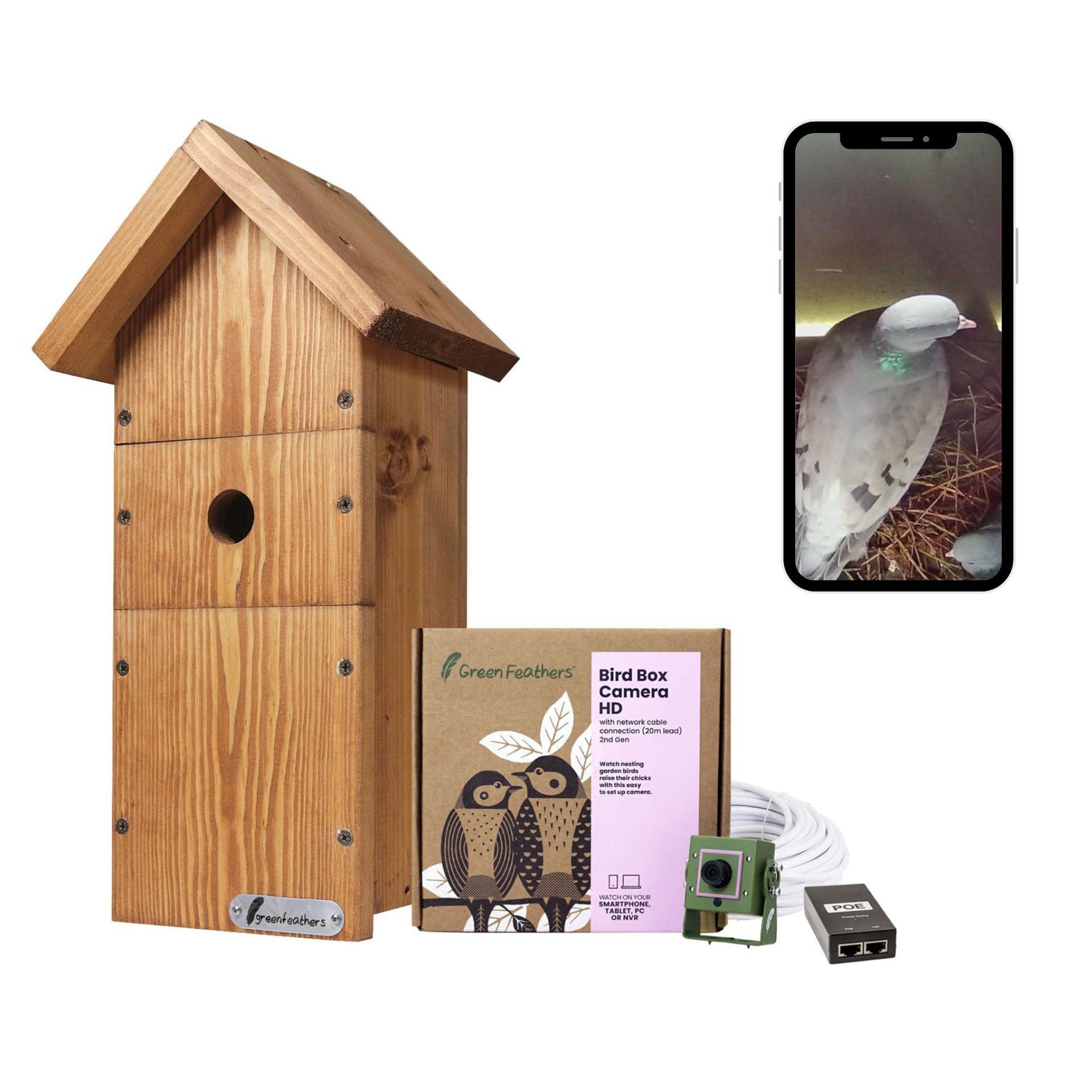 Wired Network Bird Box HD Camera Starter Pack