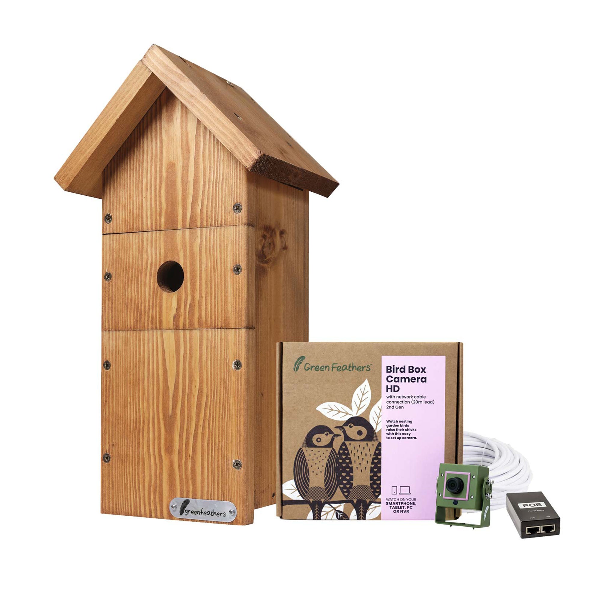 Wired Network Bird Box HD Camera Starter Pack